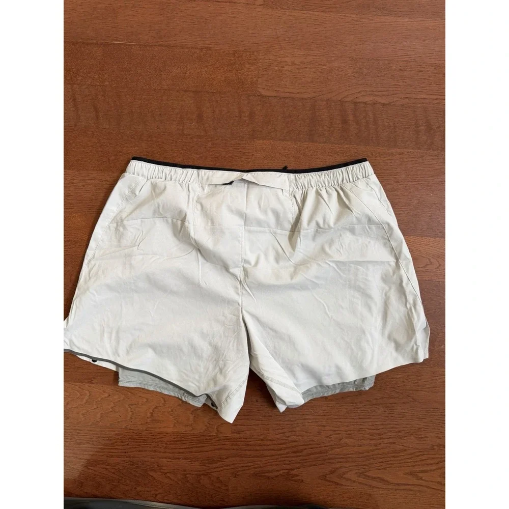 Ciele Athletics Men's Running Shorts XLarge Beige Lightweight Athletic Shorts